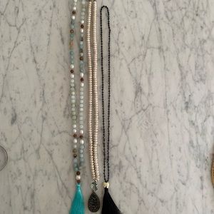 3-4-1 3 summer bead necklaces for tee shirts or sundresses